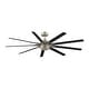 preview thumbnail 2 of 10, Fanimation Odyn Custom Indoor/Outdoor Smart Ceiling Fan DC Motor with LED CCT Select Light Kit and Remote - Brushed Nickel