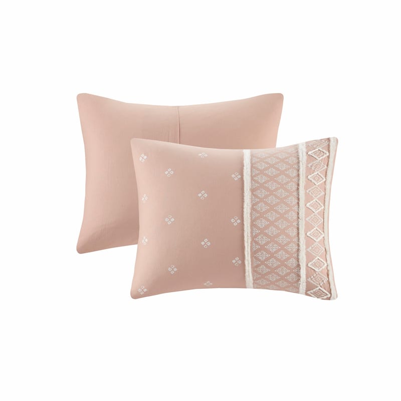 INK+IVY Marta Flax and Cotton Blended Duvet Cover Set