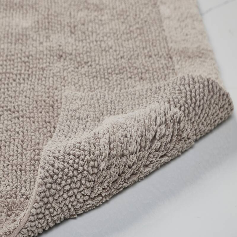 Better Trends Bath Rugs Set 100% Cotton Tufted Soft Water Absorbent Bathroom Rug for Shower, Sink Bath Mats Edge Collection