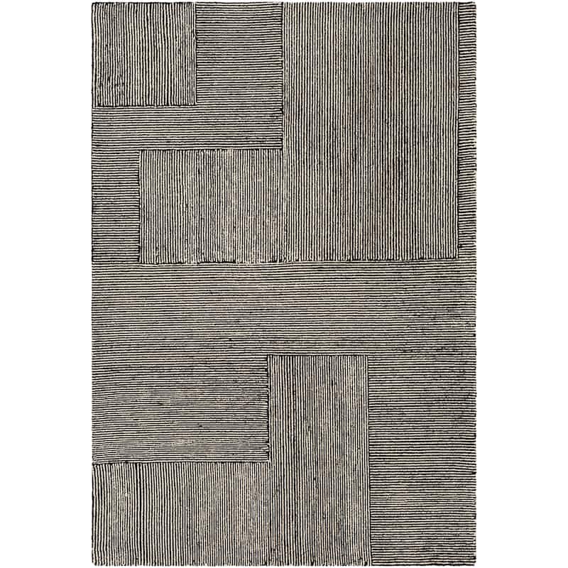 Livabliss Wazney Handmade Wool Farmhouse Area Rug