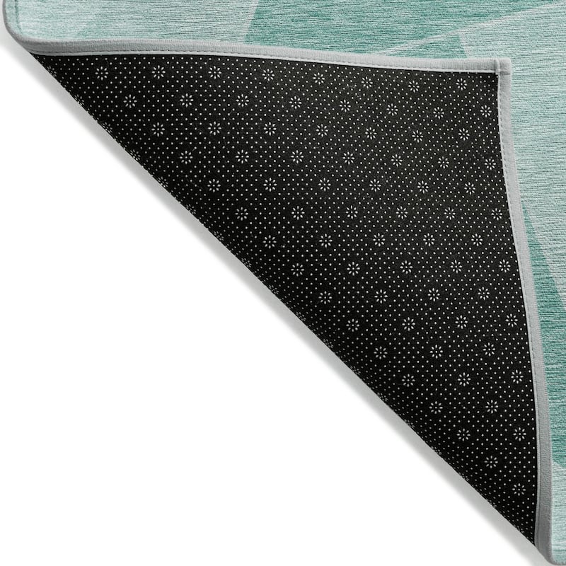 Machine Washable Indoor/ Outdoor Chantille Modern Mosaic Rug