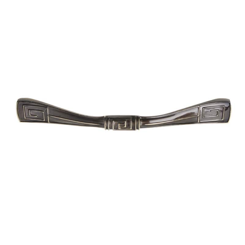 Utopia Alley Trieste Pull Handle - Decorative Antique Brass Cabinet Drop Pull Handles, 5.0" Center to Center