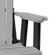 preview thumbnail 8 of 6, OS Home and Office Model Double Balcony Height Glider with Center Table in Light Gray and Black