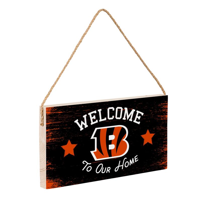 Cincinnati Bengals Wooden Door Decor Wall Sign - Multi-Color