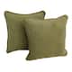 Porch & Den Blaze River 18-inch Microsuede Throw Pillow (Set of 2) - Sage