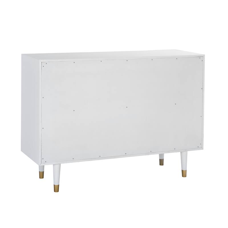 Bea Geometric Textured Glam 6-drawer Dresser