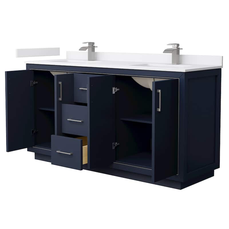 Wyndham Collection WCF1111-66D-VCA-MXX Icon 66" Free Standing Double