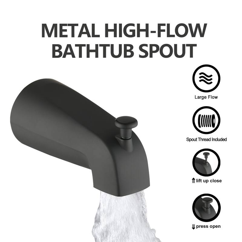 YASINU Wall Mounted Tub Spout And Shower Valve Kit