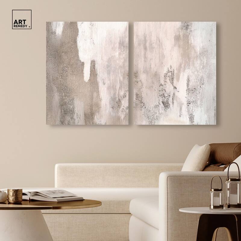 Striated Texture II Canvas Set of 2 by Art Remedy, Gallery Wrapped