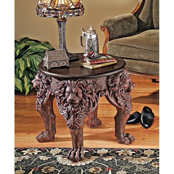 Design Toscano Lord Raffles Lion Leg Side Table