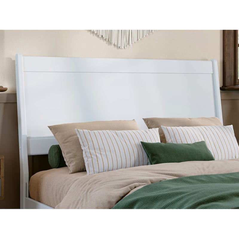 Casanova Solid Wood Panel Headboard - White - Full