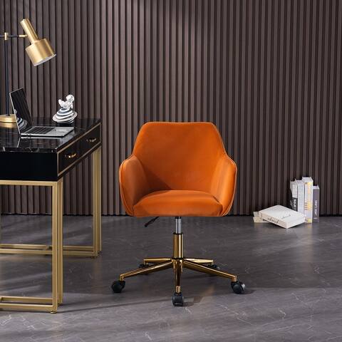 Modern Velvet Fabric Material Adjustable Height 360 revolving Home Office Chair
