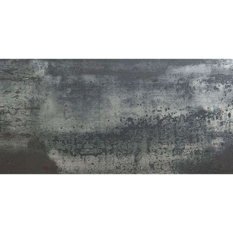 Metallica 12x24 Graphite Semi Polished Porcelain Tile - Floor, Wall - Large Format