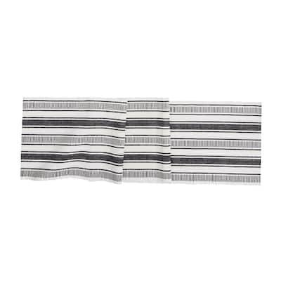 72" x 13" Chandler Stripe Onyx Runner - 13" x 72"