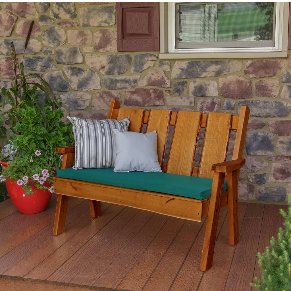Live Edge Locust Wood 4' Timberland Garden Bench