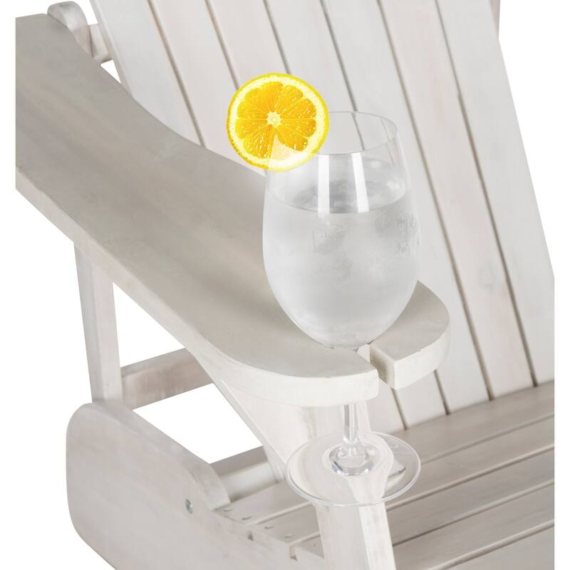 SAFAVIEH Outdoor Filipina Acacia Wood Adirondack Chair - 30W x 32D x 37H