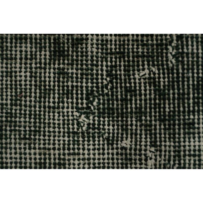 Hand Knotted Oriental 100% Wool Carpet Transitional Abstract Green Anatolian Area Rug - 6' 9'' X 4' 7''