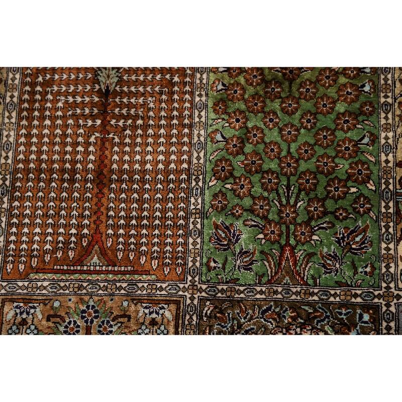 Florl Handmade Qum Persian Area Rug - 6'5"x 9'7"