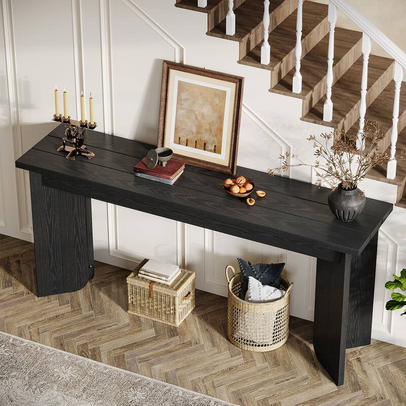 70.9-Inch Extra Long Farmhouse Sofa Console Table for Entryway