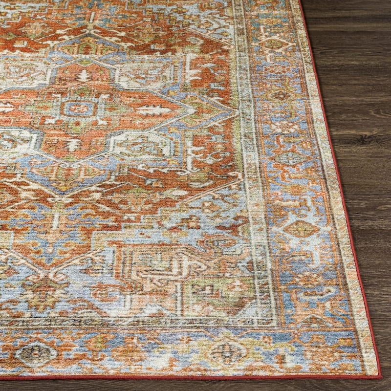 Livabliss Leicester Persian Machine Washable Area Rug