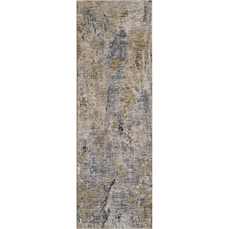 Domani Opulence Distressed Stone Area Rug - 2'6" x 7'6" Runner