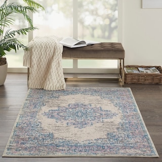 Nourison Grafix Distressed Vintage Medallion Area Rug