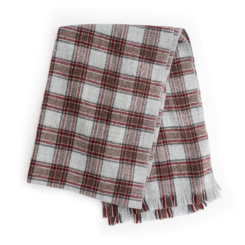 Aventura Women's Checked Classic Plaid Shawl