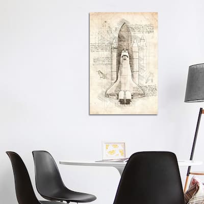 iCanvas "Space Shuttle" by Cornel Vlad Canvas Print