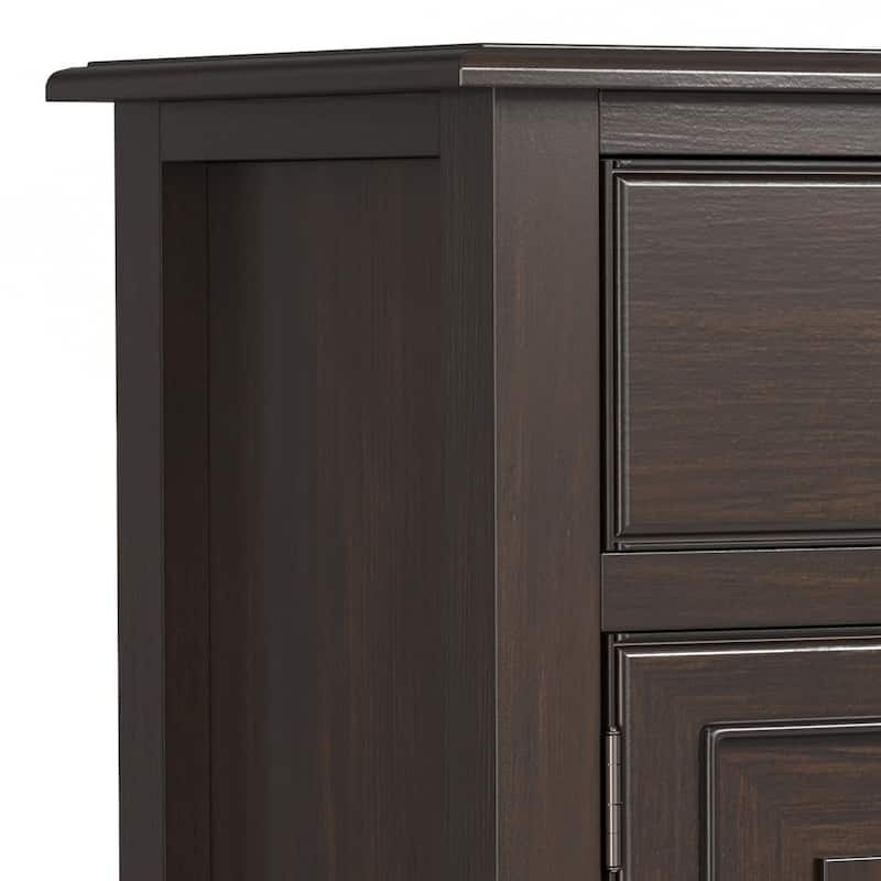 WYNDENHALL Hampshire SOLID WOOD 51" Wide Traditional Wide Entryway Storage Cabinet - 15 "d x 51" w x 36" h