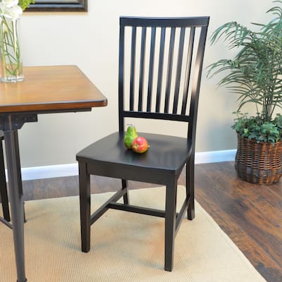 Hand Finished Dining Chair - 39" - Antique Black
