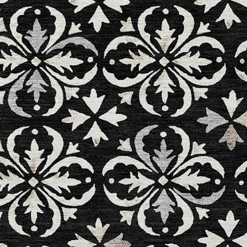 HomeRoots Floral Transitional Rectangle Outdoor Rug