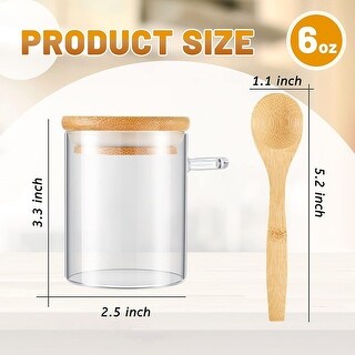 Jars with Bamboo Lids and wood - Bed Bath & Beyond - 39467242