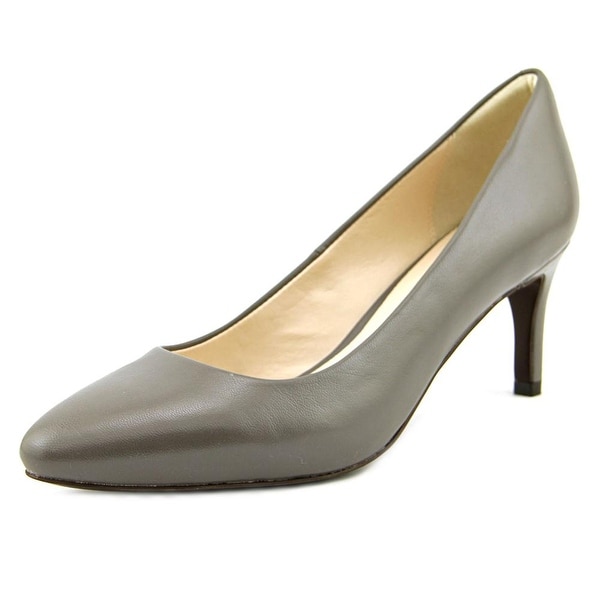 Cole Haan Clara Grand PMP 65MM Women Pointed Toe Leather Gray Heels