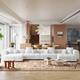 Option White-4 seats+2 ottoman