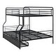 preview thumbnail 17 of 16, Full XL Over Queen Size Metal Bunk Bed with 2 Drawers and Guardrails
