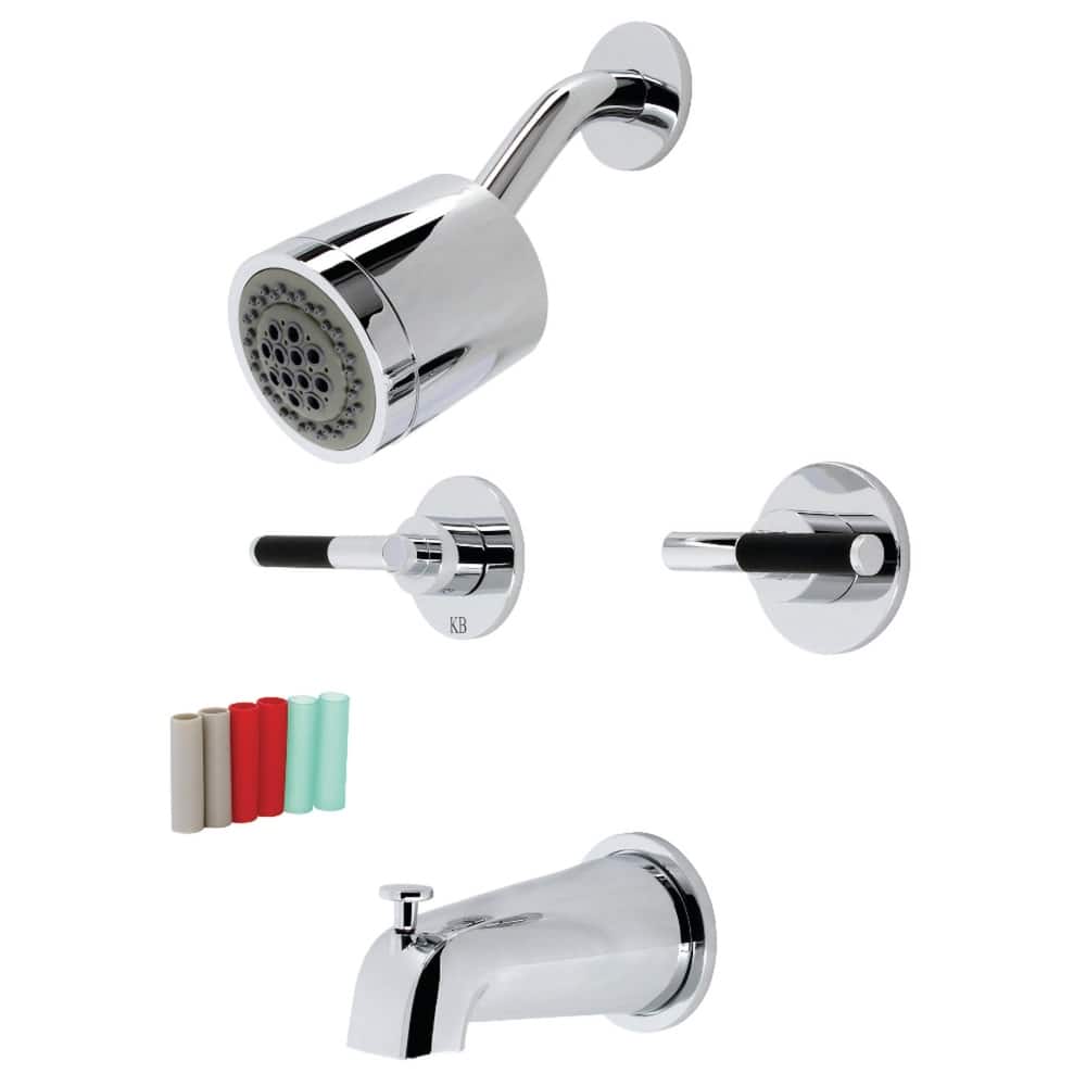 Kingston Brass KBX814.CKL Kaiser Tub and Shower Trim Package with 2