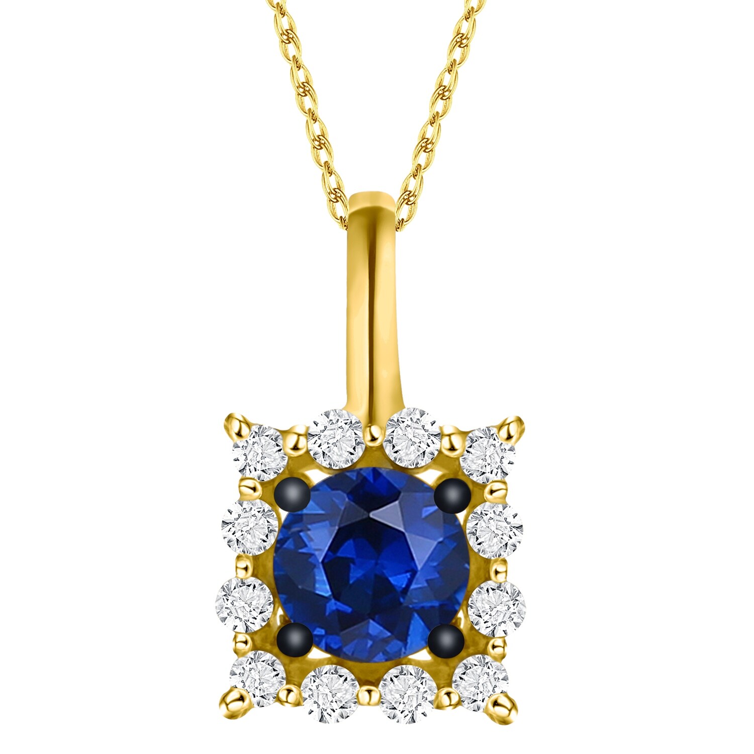 Prism Jewel 0.23Ct Round Cut Blue Diamond Bezel Set 7 Stone Ring Crafted In 14k Gold