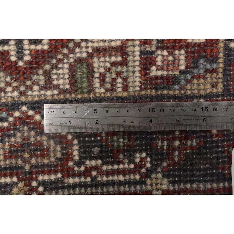 Hand Knotted Oriental 100% Wool Carpet Traditional Medallion Oranges & Rust Heriz (serapi) Area Rug - 3' 0'' X 2' 0''