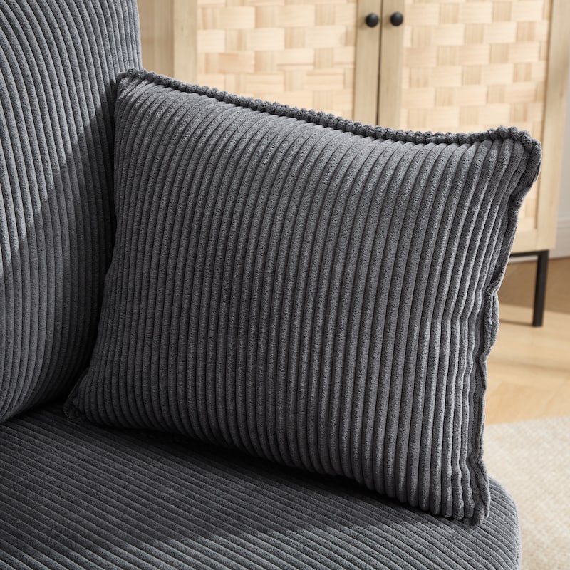 GDFStudio - Thaddeus Swivel Chair in Solid Wood Frame with 360° Metal Base.