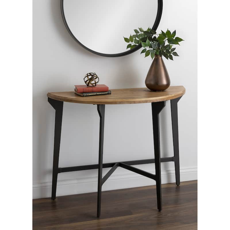 Kate and Laurel Langdon Wood and Metal Console Table - 41x16x31