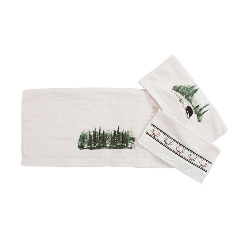 Paseo Road by HiEnd Accents Joshua Towel Set, 3PC - Cream