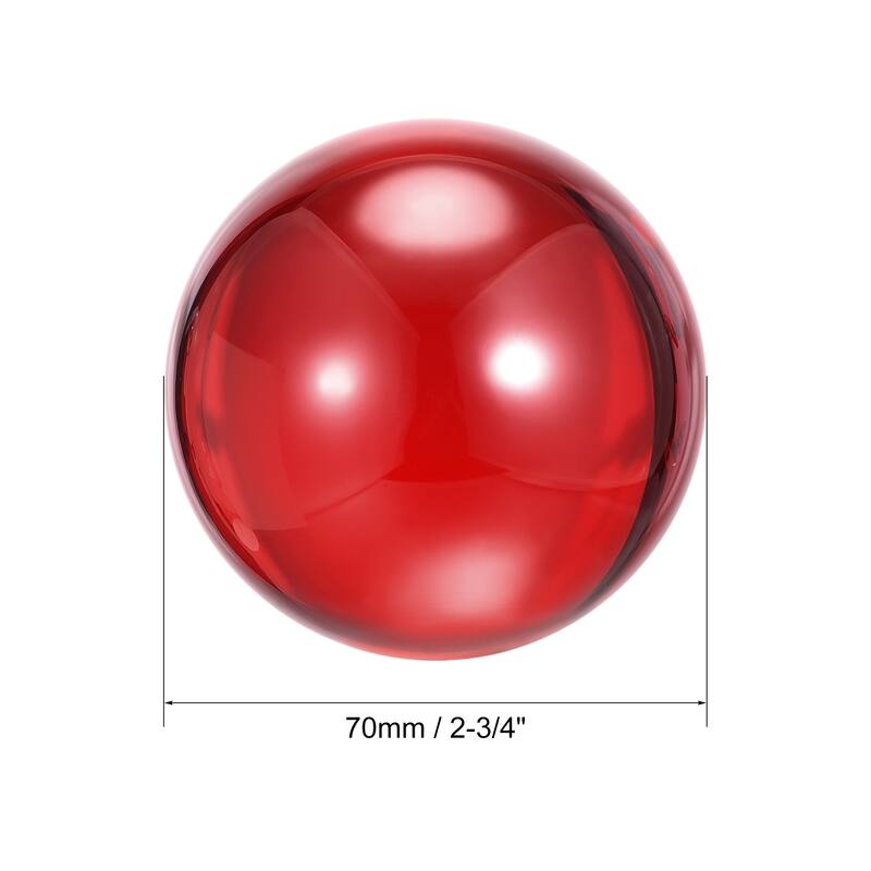 Acrylic Contact Juggling Ball with Ball Bag - 70mm - Red
