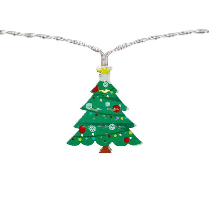 LED Christmas Tree Fairy Lights - 5.5' Copper Wire - 10ct