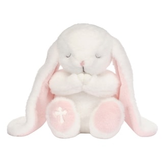 Lambs & Ivy Heaven Sent Baptism White Plush Bunny Stuffed Animal Toy - Precious