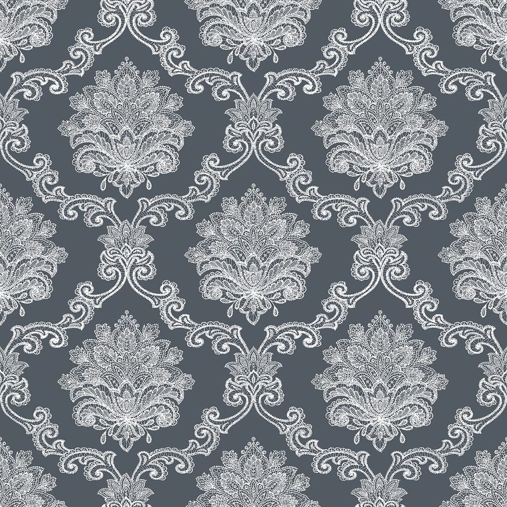 Galerie Wallcoverings Nordic Elements La Dentelle Damask Non-woven Matte Wallpaper Roll