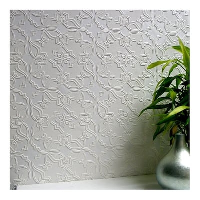 Maxwell Paintable Textured Vinyl Wallpaper - 20.9 x 396 x 0.025