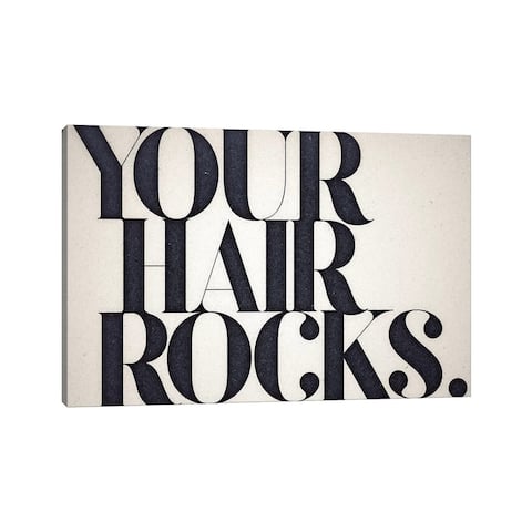iCanvas "Your Hair Rocks" by 33 Broken Bones Canvas Print