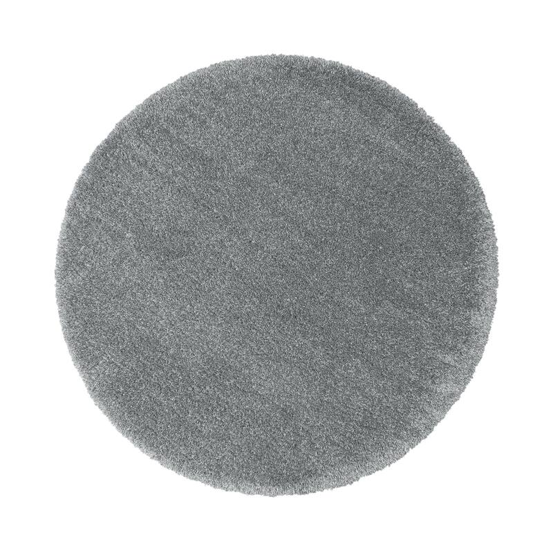 Gertmenian Ultimate Solid Smoke Grey Plush Shag Area Rug