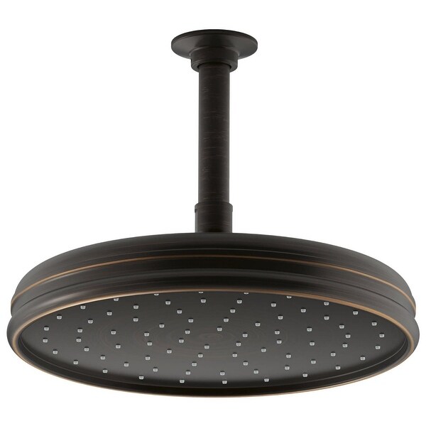 Kohler K-13693 Traditional 10" Round 2.5 GPM Rainhead with Katalyst Air-Induction Spray Technology
