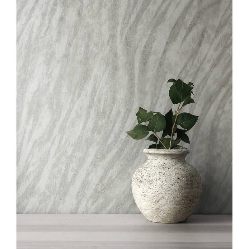 Fine Decor Arran Grey Swirling Stripe Wallpaper